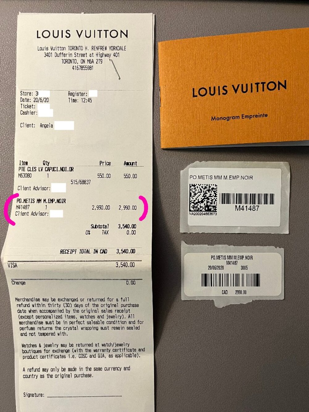 Louis Vuitton Pochette Métis in Monogram Empreinte Black Leather - Authentic - Picture 15 of 17